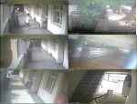 校園監視器老舊(顯示畫面模糊)，建議汰換新式高解析鏡頭。